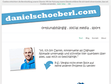 Tablet Screenshot of danielschoeberl.com
